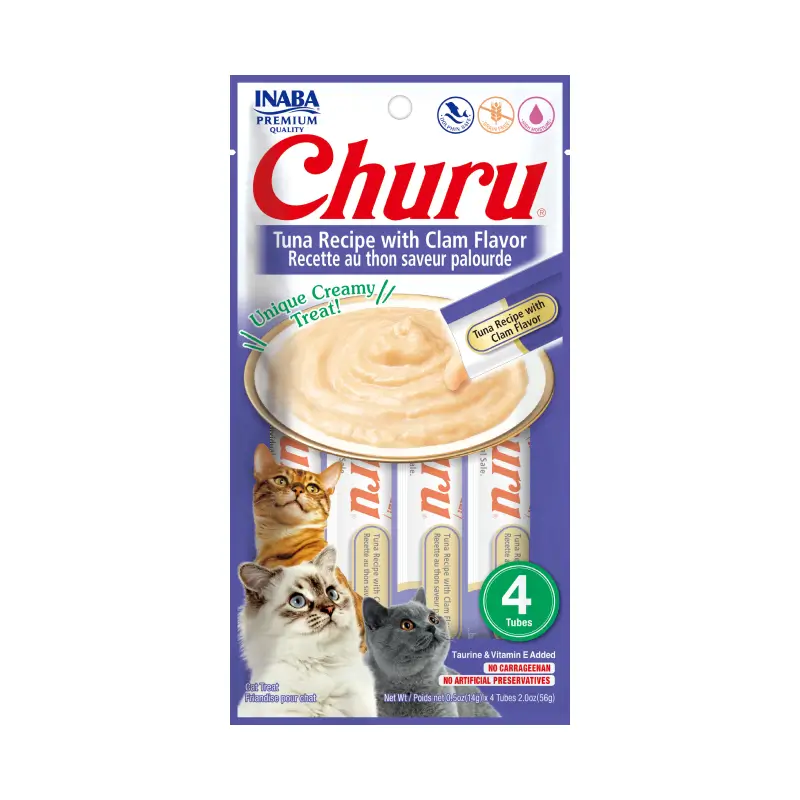 USA664 Inaba Churu Gato Atún con Almeja 56g - Imagen 1