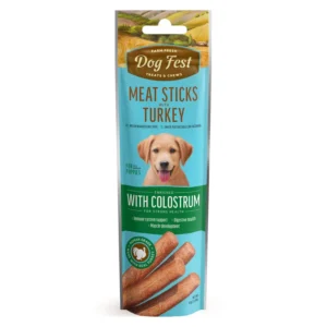 Dog Fest Cachorros Barras de Pavo de Carne con Calostro 45g